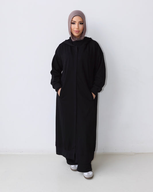 Cotton Trench SHORT (BLACK)