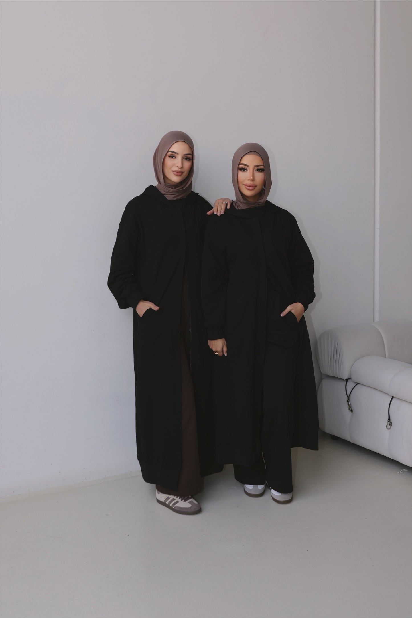 Cotton Trench TALL (BLACK)