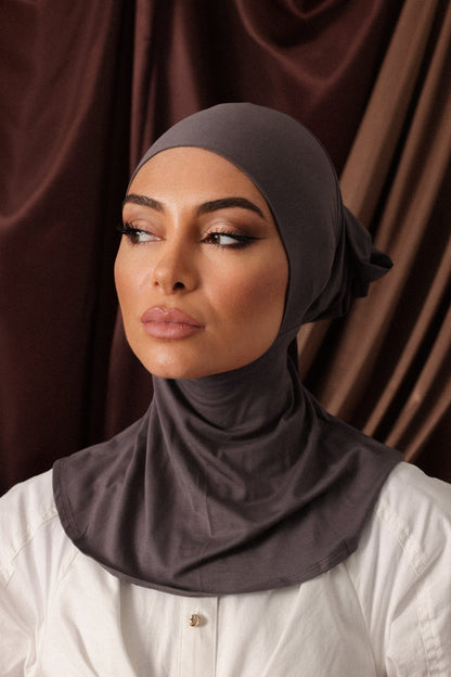 CHARCOAL HIJAB + NINJA