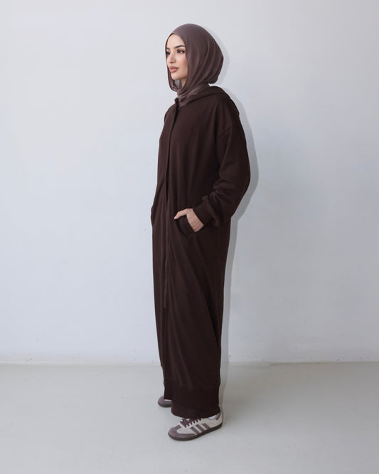 Cotton trench TALL (COFFEE)