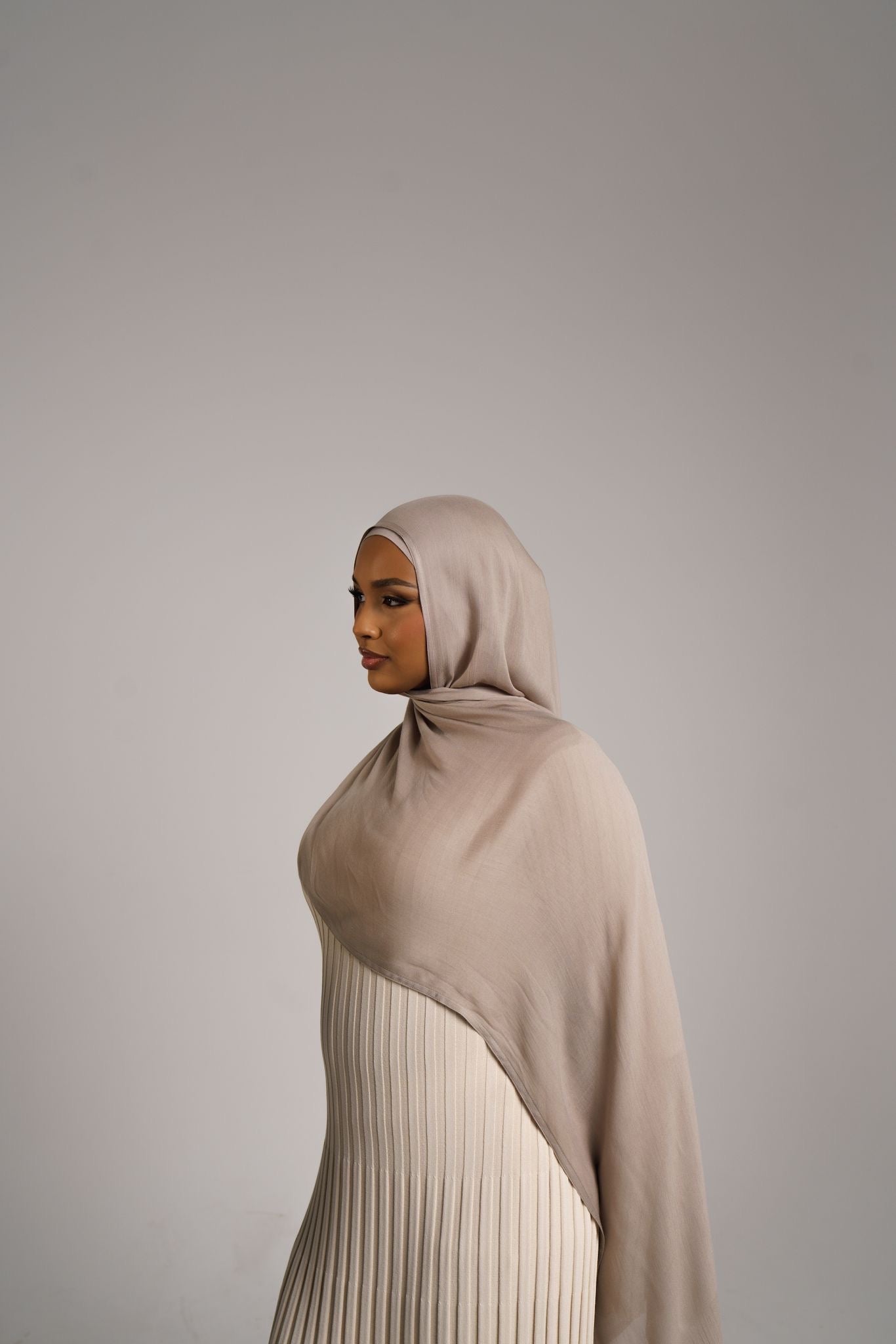 Almond Hijab & Ninja Cap Set