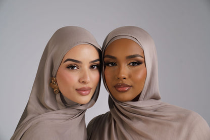 Almond Hijab & Ninja Cap Set